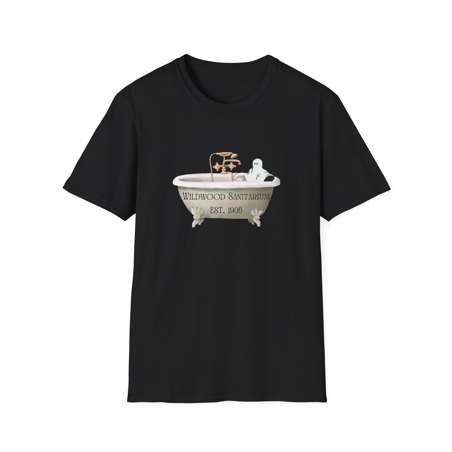 Wildwood Sanitarium Bathtub Tee — 'Wildwood Sanitarium Est. 1906' Ghost Graphic T-Shirt